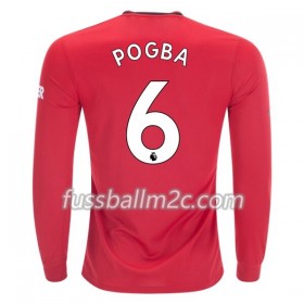 Fußballtrikots Manchester United Paul Pogba 6 Heim Trikotsatz 2019-2020 Langarm